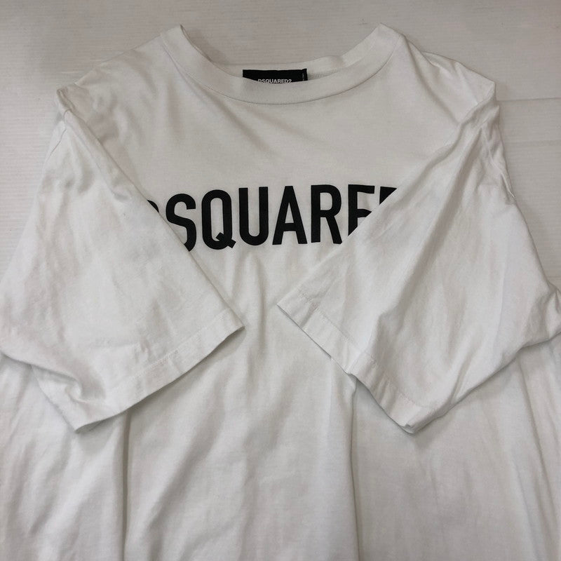 【中古品】【メンズ】 DSQUARED2 ディースクエアード LOOSE FIT TEE S74GD1197 ルーズ フィット Tシャツ 半袖 トップス 141-250426-yo-08-fuz サイズ：M カラー：ホワイト 万代Net店