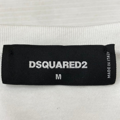 【中古品】【メンズ】 DSQUARED2 ディースクエアード LOOSE FIT TEE S74GD1197 ルーズ フィット Tシャツ 半袖 トップス 141-250426-yo-08-fuz サイズ：M カラー：ホワイト 万代Net店