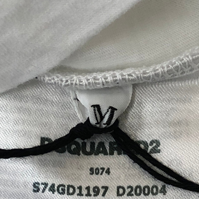 【中古品】【メンズ】 DSQUARED2 ディースクエアード LOOSE FIT TEE S74GD1197 ルーズ フィット Tシャツ 半袖 トップス 141-250426-yo-08-fuz サイズ：M カラー：ホワイト 万代Net店