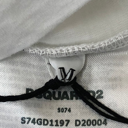 【中古品】【メンズ】 DSQUARED2 ディースクエアード LOOSE FIT TEE S74GD1197 ルーズ フィット Tシャツ 半袖 トップス 141-250426-yo-08-fuz サイズ：M カラー：ホワイト 万代Net店