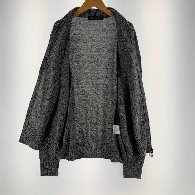 【中古品】【メンズ】 LOUIS VUITTON × CHAPMAN BROTHERS ルイヴィトン チャップマン ブラザーズ RM171M OCH HBN20W 17SS CHAPMAN RHINOCEROS SWEATER ジップアップ カーディガン トップス 長袖 古着 179-260607-mh-27-fuz サイズ：L カラー：グレー 万代Net店