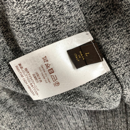 【中古品】【メンズ】 LOUIS VUITTON × CHAPMAN BROTHERS ルイヴィトン チャップマン ブラザーズ RM171M OCH HBN20W 17SS CHAPMAN RHINOCEROS SWEATER ジップアップ カーディガン トップス 長袖 古着 179-260607-mh-27-fuz サイズ：L カラー：グレー 万代Net店