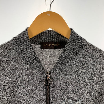 【中古品】【メンズ】 LOUIS VUITTON × CHAPMAN BROTHERS ルイヴィトン チャップマン ブラザーズ RM171M OCH HBN20W 17SS CHAPMAN RHINOCEROS SWEATER ジップアップ カーディガン トップス 長袖 古着 179-260607-mh-27-fuz サイズ：L カラー：グレー 万代Net店