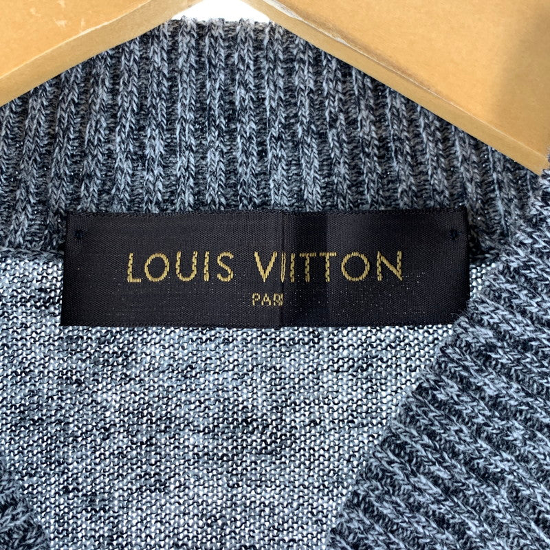 【中古品】【メンズ】 LOUIS VUITTON × CHAPMAN BROTHERS ルイヴィトン チャップマン ブラザーズ RM171M OCH HBN20W 17SS CHAPMAN RHINOCEROS SWEATER ジップアップ カーディガン トップス 長袖 古着 179-260607-mh-27-fuz サイズ：L カラー：グレー 万代Net店