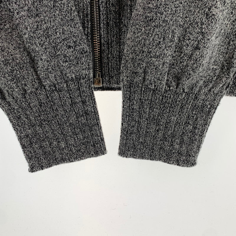 【中古品】【メンズ】 LOUIS VUITTON × CHAPMAN BROTHERS ルイヴィトン チャップマン ブラザーズ RM171M OCH HBN20W 17SS CHAPMAN RHINOCEROS SWEATER ジップアップ カーディガン トップス 長袖 古着 179-260607-mh-27-fuz サイズ：L カラー：グレー 万代Net店