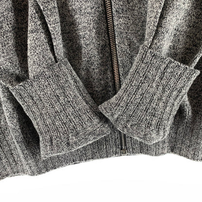 【中古品】【メンズ】 LOUIS VUITTON × CHAPMAN BROTHERS ルイヴィトン チャップマン ブラザーズ RM171M OCH HBN20W 17SS CHAPMAN RHINOCEROS SWEATER ジップアップ カーディガン トップス 長袖 古着 179-260607-mh-27-fuz サイズ：L カラー：グレー 万代Net店
