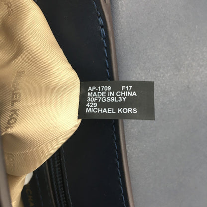 【中古品】【レディース】 マイケルコース SLOAN EDITOR STAR STUDDED LEATHER SHOULDER BAG 30F7GS9L3Y ソラン エディタ スター スタッズ ショルダーバッグ カバン 188-250608-KS-07-tei カラー：ネイビー 万代Net店