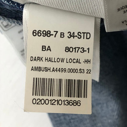 【中古品】【メンズ】 AMBUSH アンブッシュ × LEVI'S リーバイス 別注 コラボ 23SS BIKER JEANS A4499-0000 バイカー ジーンズ デニムパンツ ボトムス 151-250426-yo-29-tei サイズ：34 カラー：ライトインディゴ 万代Net店