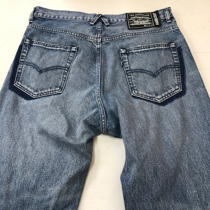 【中古品】【メンズ】 AMBUSH アンブッシュ × LEVI'S リーバイス 別注 コラボ 23SS BIKER JEANS A4499-0000 バイカー ジーンズ デニムパンツ ボトムス 151-250426-yo-29-tei サイズ：34 カラー：ライトインディゴ 万代Net店