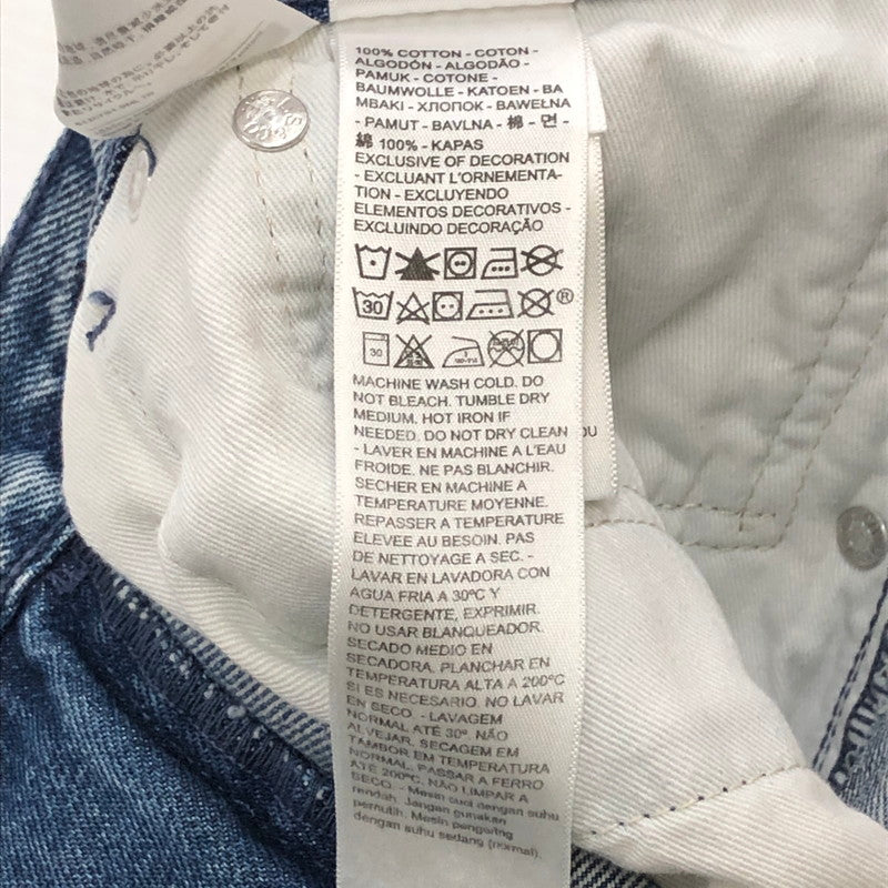 【中古品】【メンズ】 AMBUSH アンブッシュ × LEVI'S リーバイス 別注 コラボ 23SS BIKER JEANS A4499-0000 バイカー ジーンズ デニムパンツ ボトムス 151-250426-yo-29-tei サイズ：34 カラー：ライトインディゴ 万代Net店