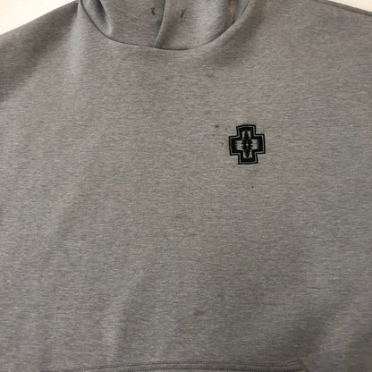 【中古品】【メンズ】 PENDLETON ペンドルトン × JEANS FACTORY ジーンズファクトリー 別注 コラボ NATIVE CARDBOARD KNIT SWEAT PARKA 4475-7237 ネイティブ柄 ダンボールニット スウェット パーカー トップス 145-250426-yo-20-tei サイズ：XL カラー：グレー 万代Net店