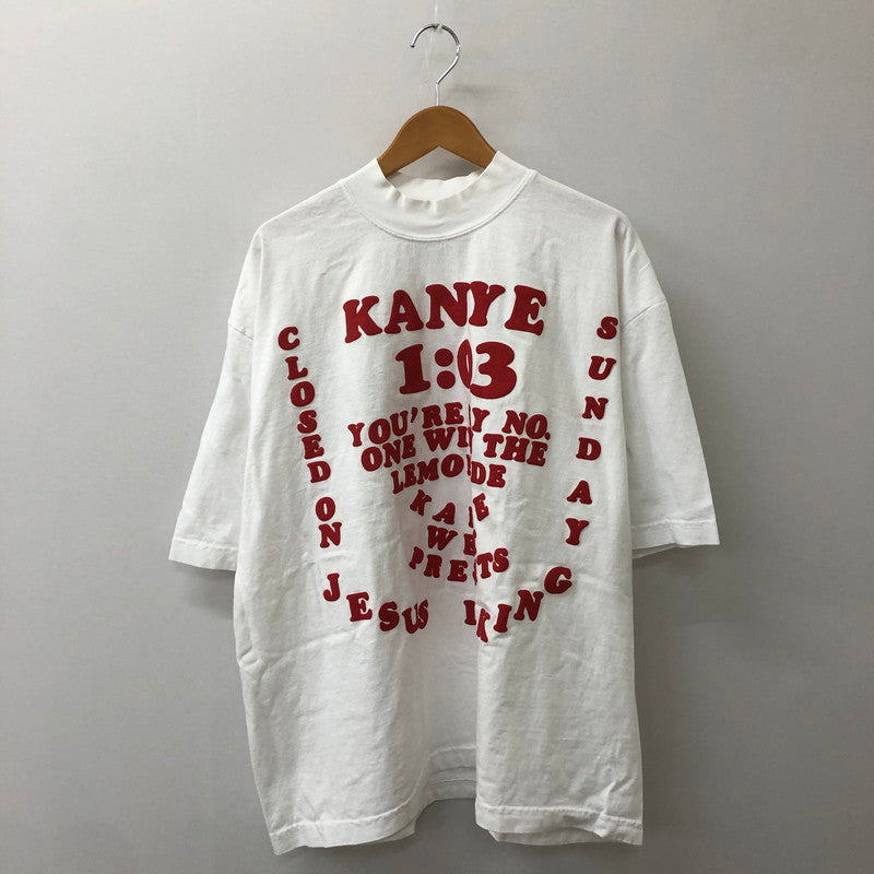 【中古品】【メンズ】 CACTUS PLANT FLEA MARKET カクタスプラントフリー マーケット × KANYE WEST カニエ・ウエスト 別注 コラボ KW CPFM JIK TEE 半袖 Tシャツ トップス 142-250426-kk-18-fuz サイズ：XL カラー：ホワイト 万代Net店