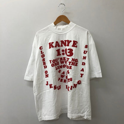 【中古品】【メンズ】 CACTUS PLANT FLEA MARKET カクタスプラントフリー マーケット × KANYE WEST カニエ・ウエスト 別注 コラボ KW CPFM JIK TEE 半袖 Tシャツ トップス 142-250426-kk-18-fuz サイズ：XL カラー：ホワイト 万代Net店