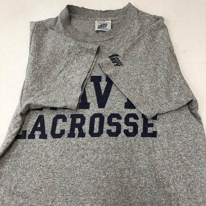 【中古品】【メンズ】 NAVAL ACADEMY GIFT SHOP ナバルアカデミー ギフトショップ 90's NAVY LACROSSE S/S PRINT TEE 90年代 ネイビー ラクロス ショートスリーブ プリントTシャツ 半袖 トップス 145-250430-kk-53-tei サイズ：表記無し 下記参照 カラー：グレー 万代Net店
