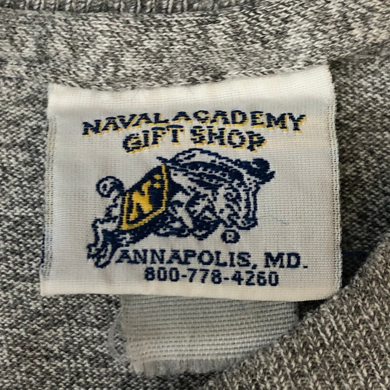 【中古品】【メンズ】 NAVAL ACADEMY GIFT SHOP ナバルアカデミー ギフトショップ 90's NAVY LACROSSE S/S PRINT TEE 90年代 ネイビー ラクロス ショートスリーブ プリントTシャツ 半袖 トップス 145-250430-kk-53-tei サイズ：表記無し 下記参照 カラー：グレー 万代Net店