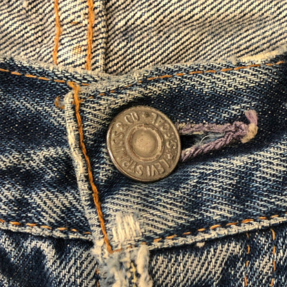 【中古品】【メンズ】 Levi's リーバイス 60’s 501 DENIM PANTS VINTAGE 60年代 501 デニムパンツ ボトムス ジーンズ BIG-E 後期モデル ボタン裏 刻印8 ヴィンテージ 156-250430-kk-49-tei サイズ：表記無し 下記参照 カラー：ライトインディゴ 万代Net店