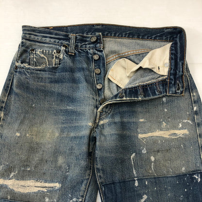 【中古品】【メンズ】 Levi's リーバイス 60’s 501 DENIM PANTS VINTAGE 60年代 501 デニムパンツ ボトムス ジーンズ BIG-E 後期モデル ボタン裏 刻印8 ヴィンテージ 156-250430-kk-49-tei サイズ：表記無し 下記参照 カラー：ライトインディゴ 万代Net店