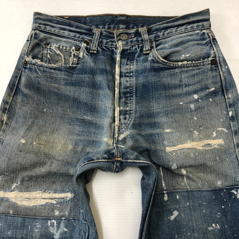 【中古品】【メンズ】 Levi's リーバイス 60’s 501 DENIM PANTS VINTAGE 60年代 501 デニムパンツ ボトムス ジーンズ BIG-E 後期モデル ボタン裏 刻印8 ヴィンテージ 156-250430-kk-49-tei サイズ：表記無し 下記参照 カラー：ライトインディゴ 万代Net店