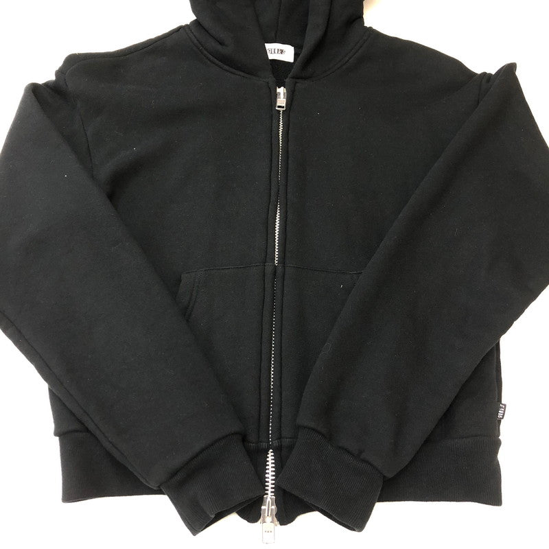 【中古品】【メンズ】 GEEKS ギークス DOWBL ZIP HOODIE ダブルジップフーディー トップス パーカー 140-250430-kk-22-fuzh サイズ：1 カラー：ブラック 万代Net店