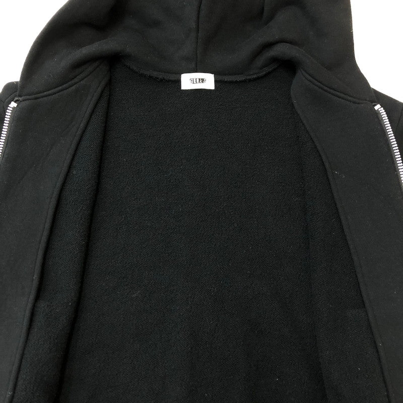 【中古品】【メンズ】 GEEKS ギークス DOWBL ZIP HOODIE ダブルジップフーディー トップス パーカー 140-250430-kk-22-fuzh サイズ：1 カラー：ブラック 万代Net店