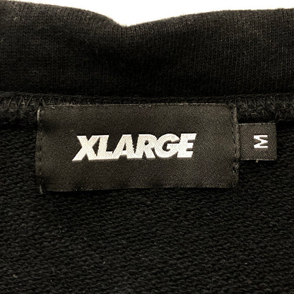 【中古品】【メンズ】 XLARGE エクストララージ EMBROIDERY SWEAT CARDIGAN 101251013002 エンブロイダリー スウェットカーディガン トップス 142-250430-kk-34-tei サイズ：M カラー：ブラック 万代Net店