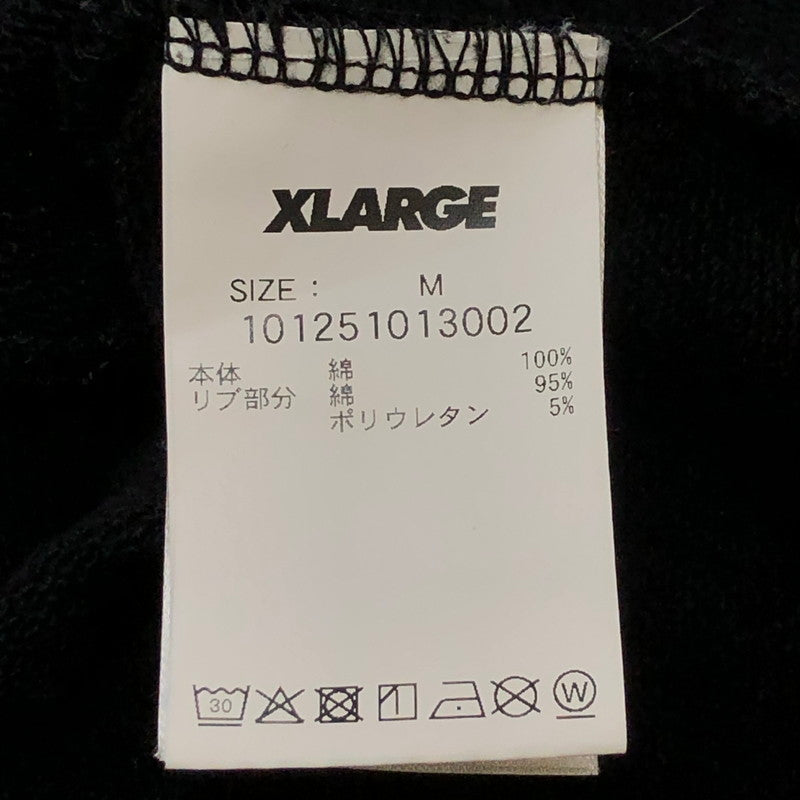 【中古品】【メンズ】 XLARGE エクストララージ EMBROIDERY SWEAT CARDIGAN 101251013002 エンブロイダリー スウェットカーディガン トップス 142-250430-kk-34-tei サイズ：M カラー：ブラック 万代Net店