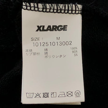 【中古品】【メンズ】 XLARGE エクストララージ EMBROIDERY SWEAT CARDIGAN 101251013002 エンブロイダリー スウェットカーディガン トップス 142-250430-kk-34-tei サイズ：M カラー：ブラック 万代Net店