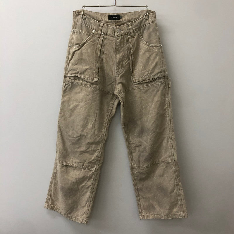 【中古品】【メンズ】 XLARGE エクストララージ AGING PAINTER PANTS 101251031012 エイジング ペインターパンツ ボトムス 153-250430-kk-46-tei サイズ：30 カラー：ベージュ 万代Net店