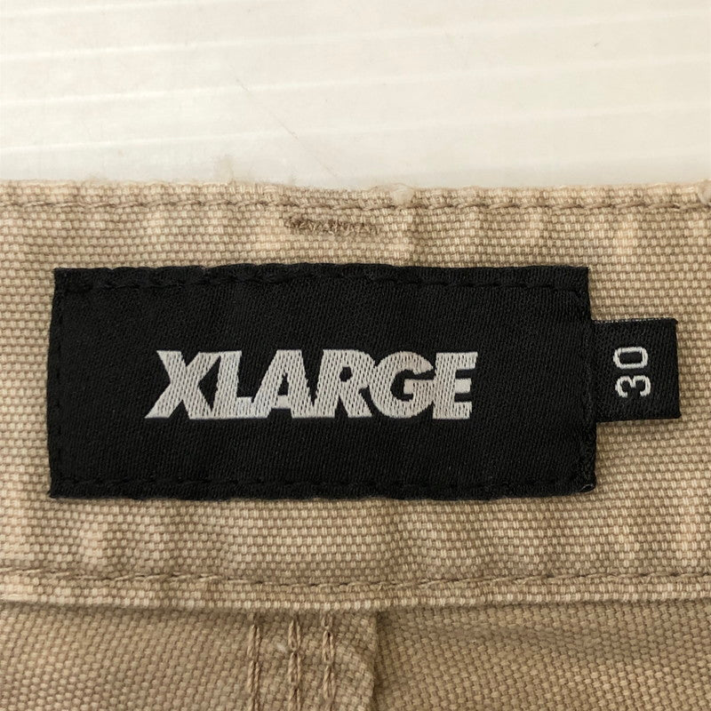【中古品】【メンズ】 XLARGE エクストララージ AGING PAINTER PANTS 101251031012 エイジング ペインターパンツ ボトムス 153-250430-kk-46-tei サイズ：30 カラー：ベージュ 万代Net店