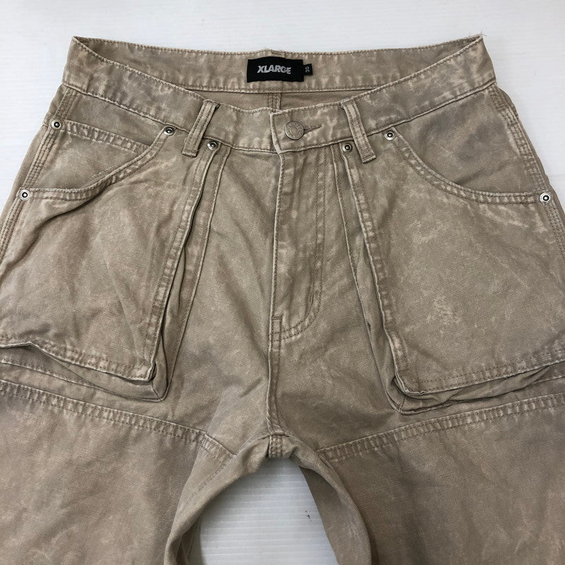 【中古品】【メンズ】 XLARGE エクストララージ AGING PAINTER PANTS 101251031012 エイジング ペインターパンツ ボトムス 153-250430-kk-46-tei サイズ：30 カラー：ベージュ 万代Net店