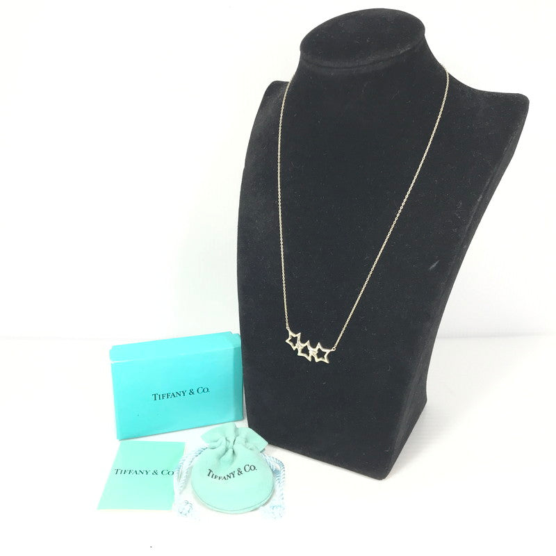 【中古品】【レディース】 TIFFANY＆CO ティファニー SV925 TRIPLE STAR NECKLACE トリプルスター ネックレス アクセサリー 182-260623-na-10-tagh カラー：シルバー 万代Net店