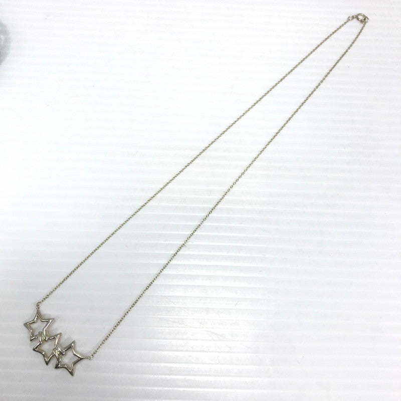 【中古品】【レディース】 TIFFANY＆CO ティファニー SV925 TRIPLE STAR NECKLACE トリプルスター ネックレス アクセサリー 182-260623-na-10-tagh カラー：シルバー 万代Net店