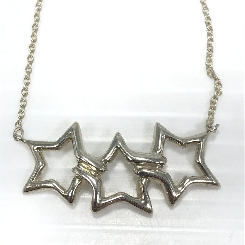 【中古品】【レディース】 TIFFANY＆CO ティファニー SV925 TRIPLE STAR NECKLACE トリプルスター ネックレス アクセサリー 182-260623-na-10-tagh カラー：シルバー 万代Net店
