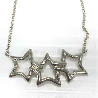 【中古品】【レディース】 TIFFANY＆CO ティファニー SV925 TRIPLE STAR NECKLACE トリプルスター ネックレス アクセサリー 182-260623-na-10-tagh カラー：シルバー 万代Net店