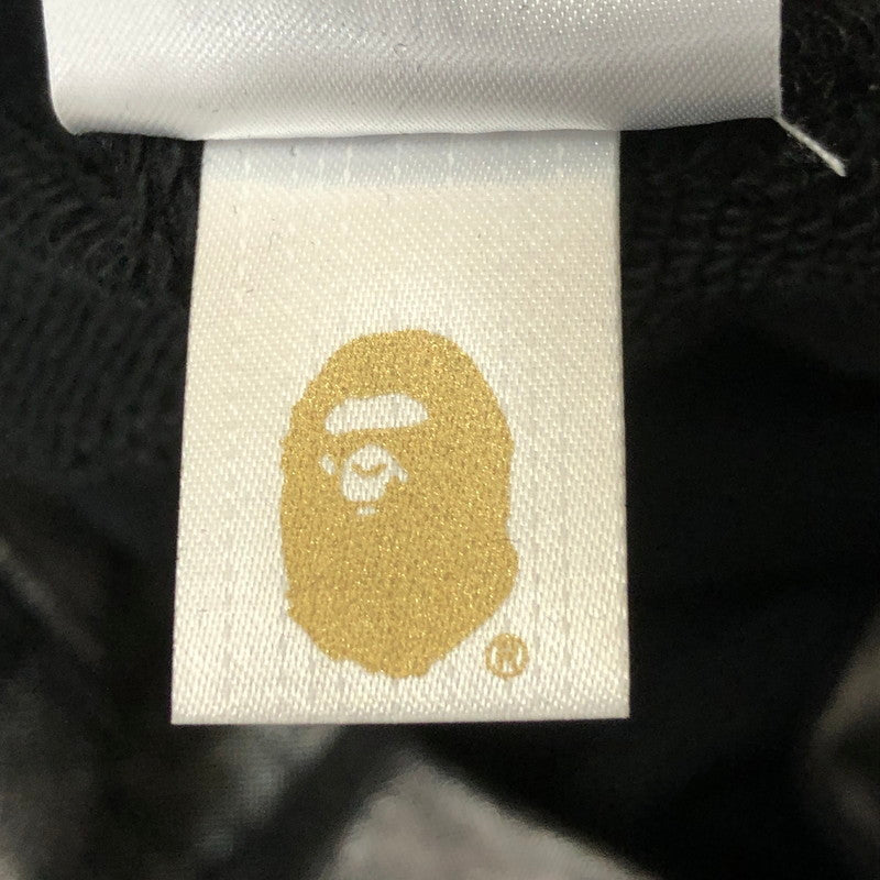 【中古品】【メンズ】 A BATHING APE アベイシングエイプ COATTED EMBOSS LOGO RELAXED FIT PULLOVER HOODIE 001PPL301318M コーテッド エンボス ロゴ 142-250430-kk-30-fuz サイズ：XL カラー：ブラック 万代Net店