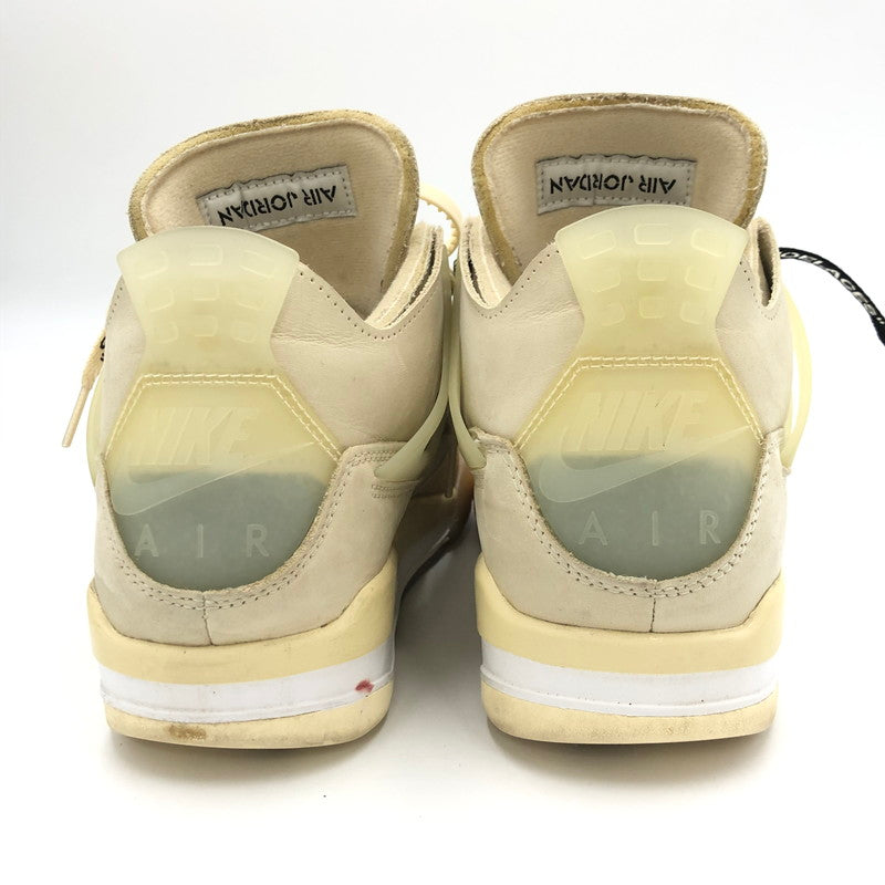 【中古品】【レディース】 NIKE ナイキ × OFF-WHITE オフホワイト 別注 コラボ WMNS AIR JORDAN 4 SP CV9388-100 ウィメンズ エアジョーダン 4 スニーカー 靴 160-250606-kk-03-tei カラー：SAIL/MUSLIN-WHITE-BLACK 万代Net店