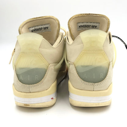 【中古品】【レディース】 NIKE ナイキ × OFF-WHITE オフホワイト 別注 コラボ WMNS AIR JORDAN 4 SP CV9388-100 ウィメンズ エアジョーダン 4 スニーカー 靴 160-250606-kk-03-tei カラー：SAIL/MUSLIN-WHITE-BLACK 万代Net店