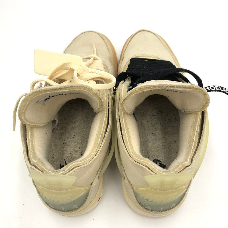 【中古品】【レディース】 NIKE ナイキ × OFF-WHITE オフホワイト 別注 コラボ WMNS AIR JORDAN 4 SP CV9388-100 ウィメンズ エアジョーダン 4 スニーカー 靴 160-250606-kk-03-tei カラー：SAIL/MUSLIN-WHITE-BLACK 万代Net店