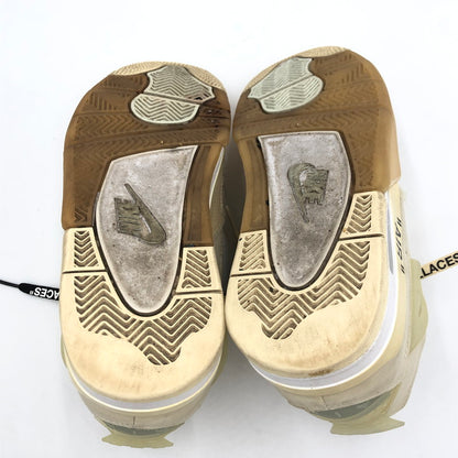 【中古品】【レディース】 NIKE ナイキ × OFF-WHITE オフホワイト 別注 コラボ WMNS AIR JORDAN 4 SP CV9388-100 ウィメンズ エアジョーダン 4 スニーカー 靴 160-250606-kk-03-tei カラー：SAIL/MUSLIN-WHITE-BLACK 万代Net店