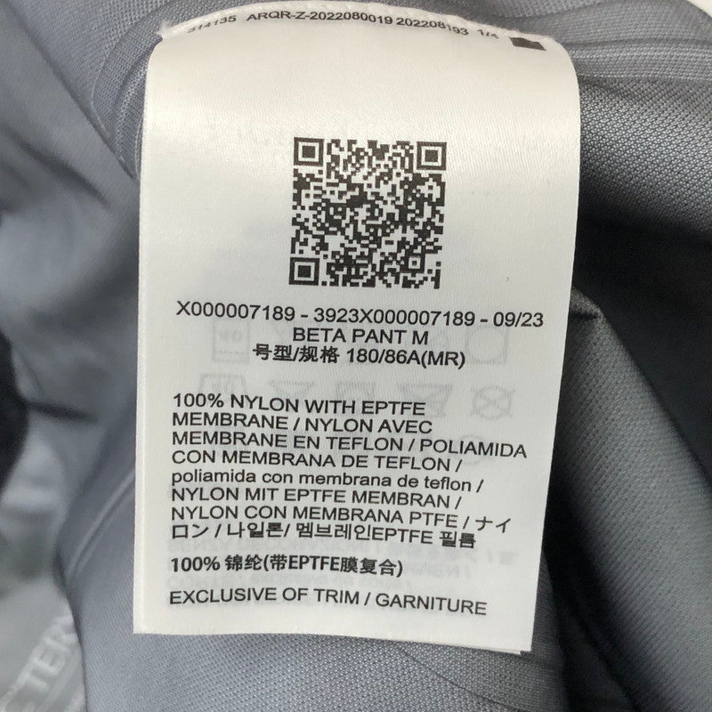 【中古美品】【メンズ】 ARC'TERYX アークテリクス BETA PANT X000007189024 GORE-TEX ベータパンツ ボトムス ゴアテックス 155-250430-kk-18-tei サイズ：M-R カラー：ブラック 万代Net店