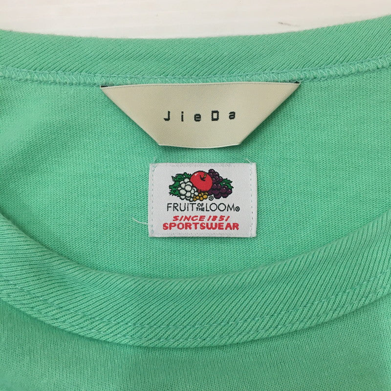 【中古品】【メンズ】 Jieda ジエダ × FRUIT OF THE LOOM フルーツオブザルーム 別注 コラボ 20SS BIG T-SHIRT ビッグ Tシャツ 半袖 トップス 140-250509-KS-02-tei サイズ：OS カラー：グリーン 万代Net店