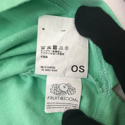【中古品】【メンズ】 Jieda ジエダ × FRUIT OF THE LOOM フルーツオブザルーム 別注 コラボ 20SS BIG T-SHIRT ビッグ Tシャツ 半袖 トップス 140-250509-KS-02-tei サイズ：OS カラー：グリーン 万代Net店
