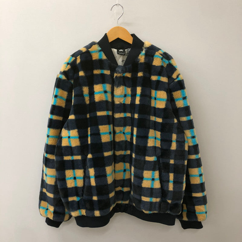 【中古品】【メンズ】 NIKE SB ナイキ スケートボーディング × CONCEPTS コンセプツ 別注 コラボ AS M NK SB JACKET QS CK7290-475 ファージャケット アウター 148-250501-kk-16-tei サイズ：XXL カラー：DARK OBSIDIAN/DARK OBSIDIAN 万代Net店