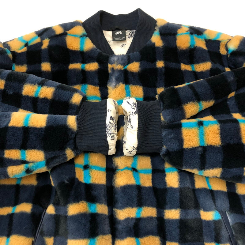 【中古品】【メンズ】 NIKE SB ナイキ スケートボーディング × CONCEPTS コンセプツ 別注 コラボ AS M NK SB JACKET QS CK7290-475 ファージャケット アウター 148-250501-kk-16-tei サイズ：XXL カラー：DARK OBSIDIAN/DARK OBSIDIAN 万代Net店