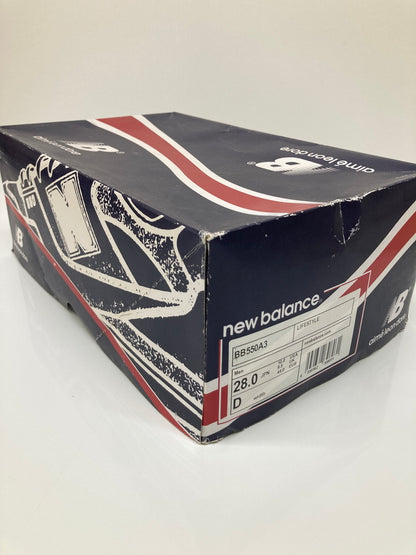 【中古品】【メンズ】 NEW BALANCE ニューバランス × Aime Leon Dore エメ レオン ドレ 別注 コラボ BB550A3 ローカット スニーカー 靴 162-260718-kk-30-hon カラー：OFF WHITE/RED/NAVY 万代Net店