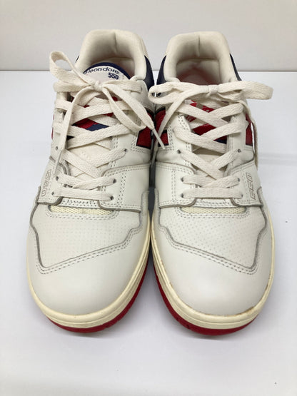 【中古品】【メンズ】 NEW BALANCE ニューバランス × Aime Leon Dore エメ レオン ドレ 別注 コラボ BB550A3 ローカット スニーカー 靴 162-260718-kk-30-hon カラー：OFF WHITE/RED/NAVY 万代Net店