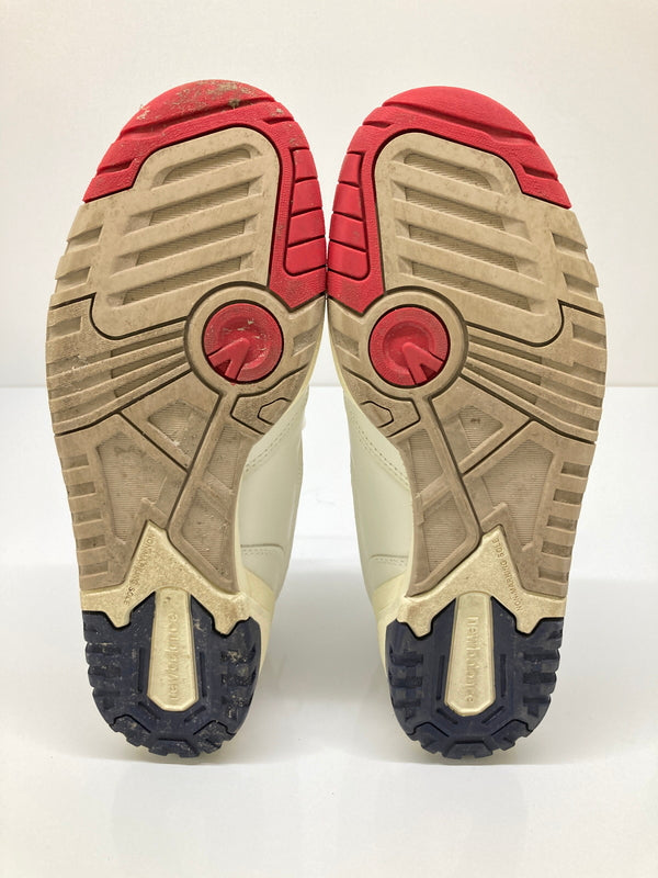 【中古品】【メンズ】 NEW BALANCE ニューバランス × Aime Leon Dore エメ レオン ドレ 別注 コラボ BB550A3 ローカット スニーカー 靴 162-260718-kk-30-hon カラー：OFF WHITE/RED/NAVY 万代Net店