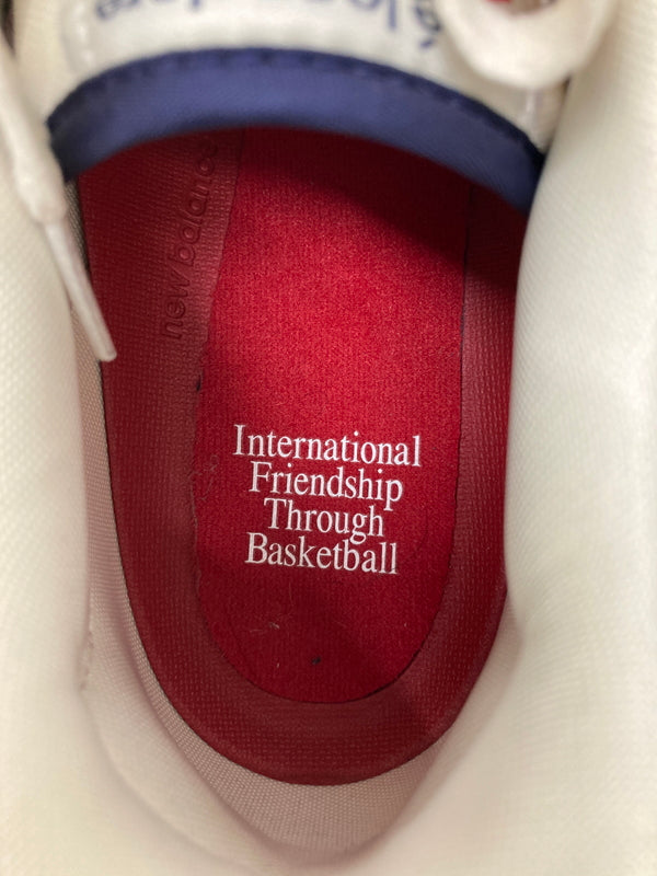 【中古品】【メンズ】 NEW BALANCE ニューバランス × Aime Leon Dore エメ レオン ドレ 別注 コラボ BB550A3 ローカット スニーカー 靴 162-260718-kk-30-hon カラー：OFF WHITE/RED/NAVY 万代Net店