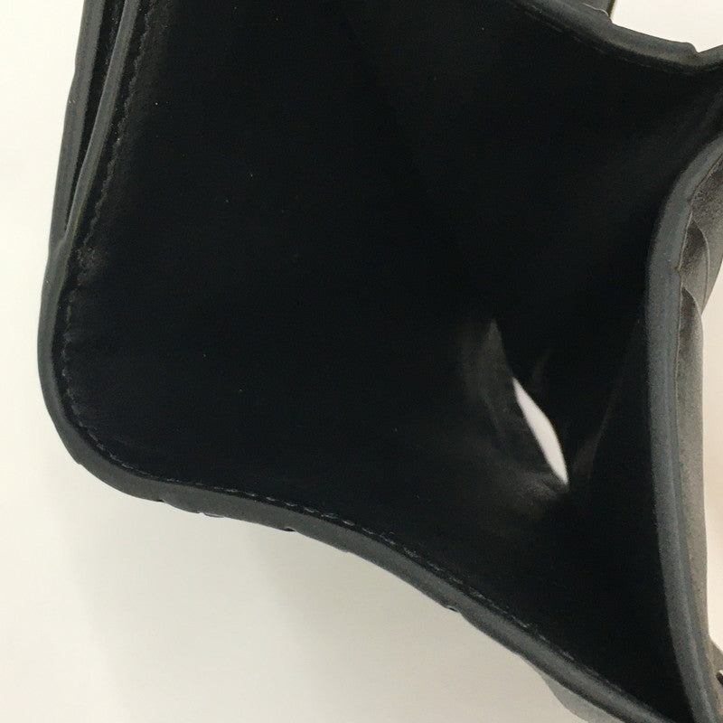 【中古美品】【メンズ】 BOTTEGAVENETA ボッテガヴェネタ イントレチャート 二つ折りファスナーウォレット 775546VCPQ48803 財布 181-250503-kk-01-tei カラー：ブラック 万代Net店