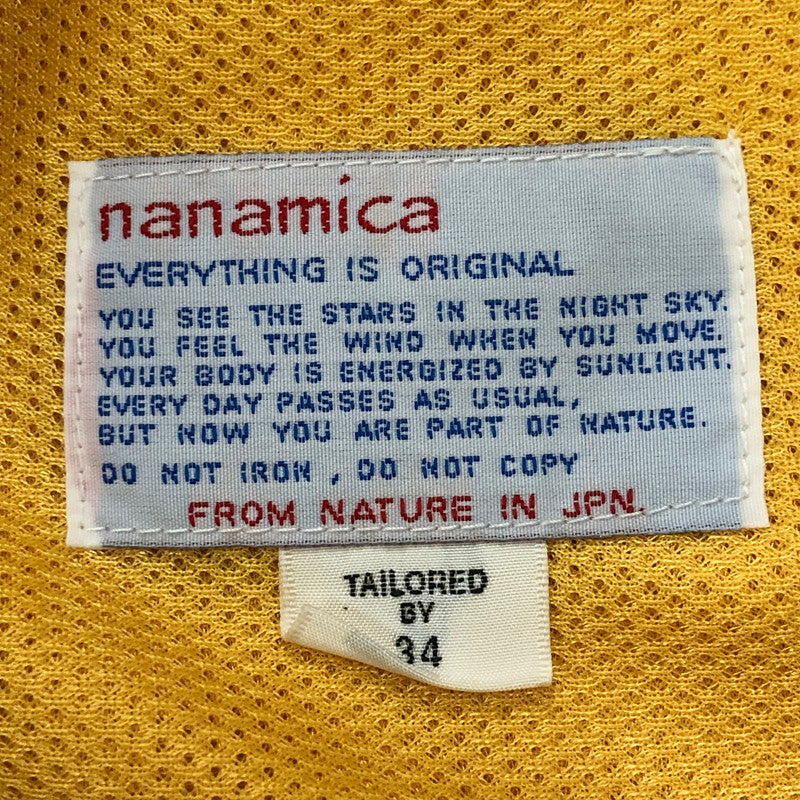 【中古品】【メンズ】 nanamica ナナミカ DECK SHORTS SUDS973 デッキショーツ ボトムス ショートパンツ ハーフパンツ 155-250503-kk-23-tei サイズ：34 カラー：イエロー 万代Net店